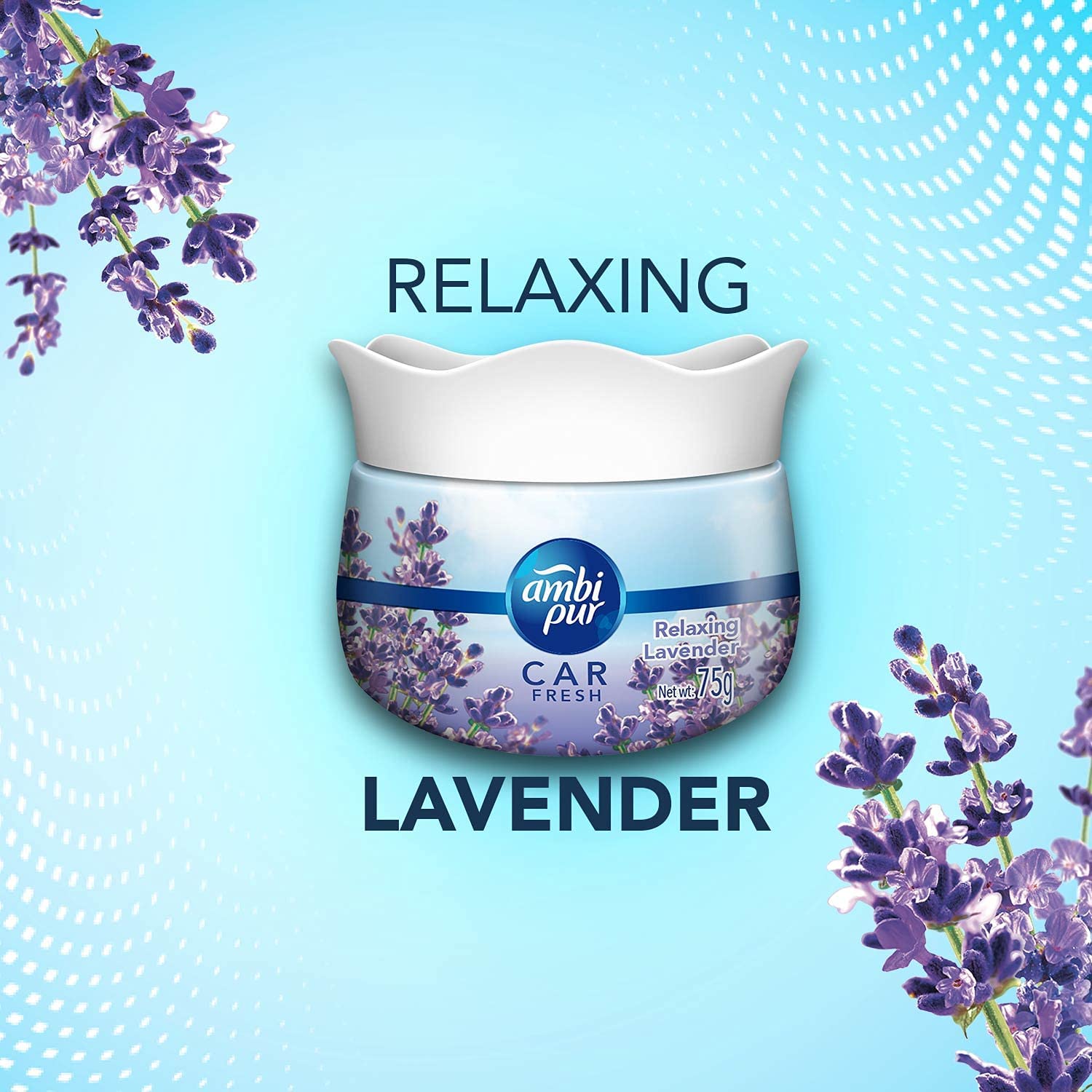 Ambi Pur Car Freshener Gel-Relaxing Lavender (75 g)